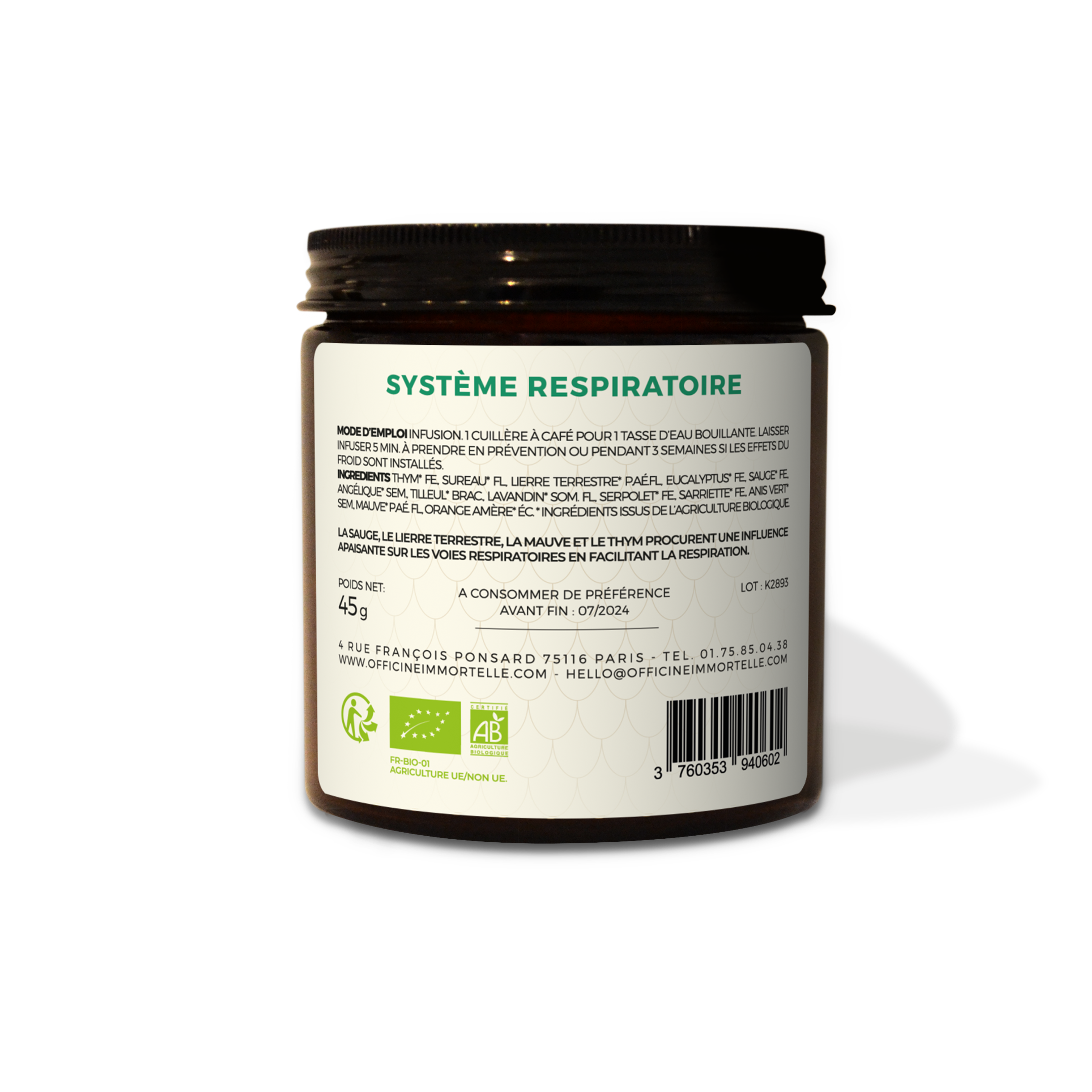 Herbal Tea - Respiratory System