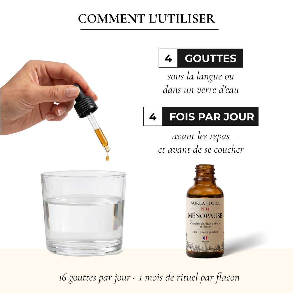 Complexe Fleurs de Bach Ménopause